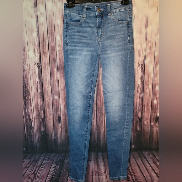 American Eagle Next Level Stretch High Rise Jegging - Size 0R - EUC - Picture 2 of 10
